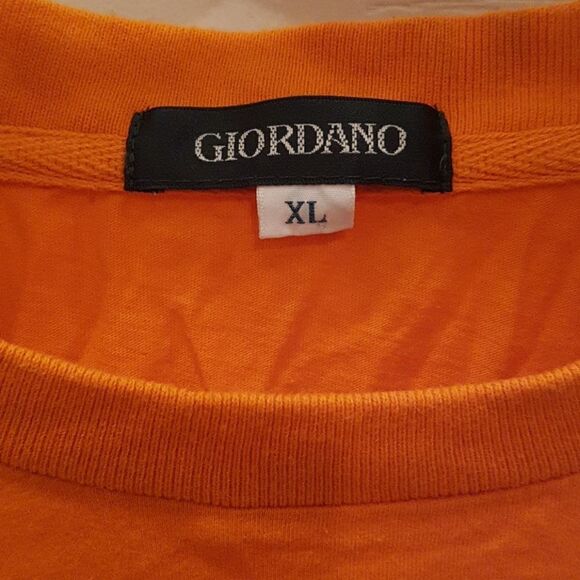 Vintage orange top woman XL tee 100% cotton - Picture 3 of 6